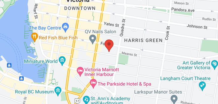 map of 311-838 BROUGHTON St